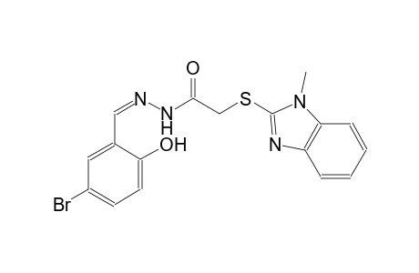 acetic acid, [(1-methyl-1H-benzimidazol-2-yl)thio]-, 2-[(Z)-(5-bromo-2-hydroxyphenyl)methylidene]hydrazide