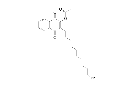 3-(10-Bromodecyl)-1,4-dioxo-1,4-dihydronaphthalen-2-yl acetate