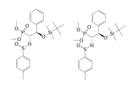 (S(S),1R,2S)-(+)-DIMETHYL-1-(PARA-TOLUENESULFINYLAMINO)-2-(TERT.-BUTYLDIMETHYLSILYLOXY)-3-PHENYLETHYLPHOSPHONATE