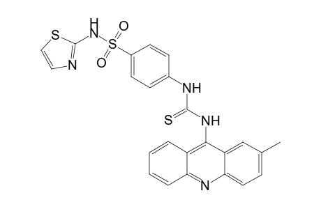 N-(2-Methyl-9-acridinyl)-N'-(4-N-(2-thiazolyl )-benzene sulfonamido)-thiourea
