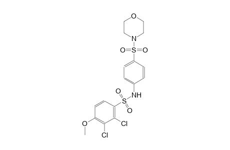 2,3-dichloro-4-methoxy-N-[4-(4-morpholinylsulfonyl)phenyl]benzenesulfonamide