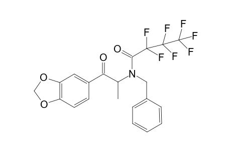 N-Benzyl-3,4-methylenedioxycathinone HFB
