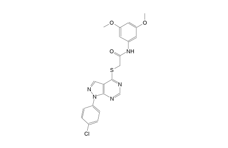2-{[1-(4-chlorophenyl)-1H-pyrazolo[3,4-d]pyrimidin-4-yl]sulfanyl}-N-(3,5-dimethoxyphenyl)acetamide