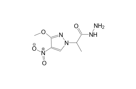 2-(3-methoxy-4-nitro-1H-pyrazol-1-yl)propanohydrazide