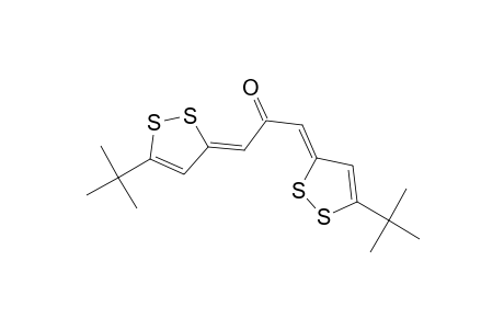 2-Propanone, 1,3-bis[5-(1,1-dimethylethyl)-3H-1,2-dithiol-3-ylidene]-, (Z,Z)-