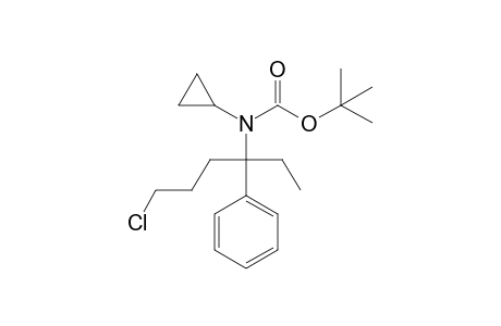 N-Boc-N-(1-ethyl-1-phenyl-4-chlorobutyl)cyclopropylamine