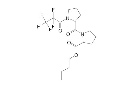 L-Prolyl-L-proline, N-pentafluoropropionyl-, butyl ester