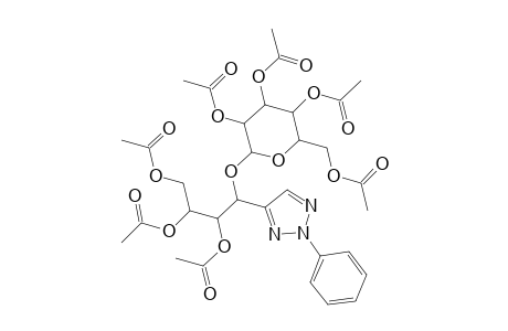 .beta.-D-Glucopyranoside, 2,3,4-tris(acetyloxy)-1-(2-phenyl-2H-1,2,3-triazol-4-yl)butyl, tetraacetate (ester)