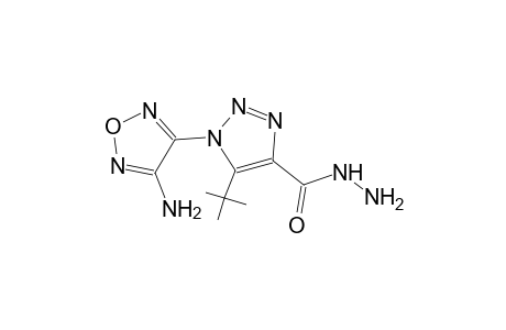 1H-1,2,3-triazole-4-carboxylic acid, 1-(4-amino-1,2,5-oxadiazol-3-yl)-5-(1,1-dimethylethyl)-, hydrazide