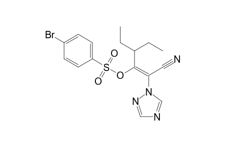 Benzenesulfonic acid, 4-bromo-, 1-(cyano-1H-1,2,4-triazol-1-ylmethylene)-2-ethylbutyl ester