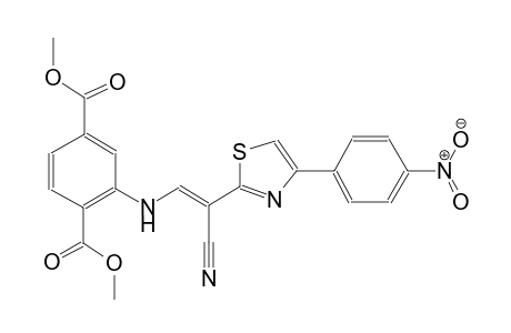 dimethyl 2-({(E)-2-cyano-2-[4-(4-nitrophenyl)-1,3-thiazol-2-yl]ethenyl}amino)terephthalate