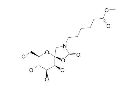 1-[N-[5-(METHOXYCARBONYL)-PENTYL]-AMINO]-1-N,2-O-CARBONYL-1-DEOXY-BETA-D-MANNO-HEPT-2-ULO-PYRANOSIDE