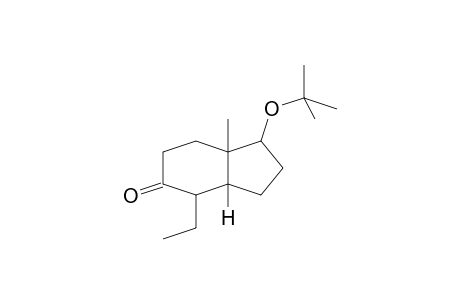 5H-INDEN-5-ONE, 1-(1,1-DIMETHYLETHOXY)-4-ETHYLOCTAHYDRO-7a-METHYL-