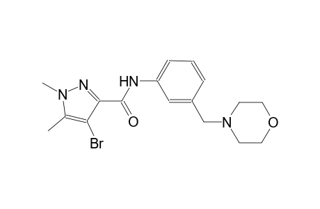 4-bromo-1,5-dimethyl-N-[3-(4-morpholinylmethyl)phenyl]-1H-pyrazole-3-carboxamide