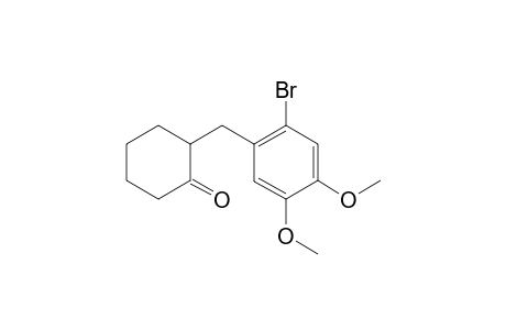(2RS)-2-(29-Bromo-49,59-dimethoxybenzyl)cyclohexanone