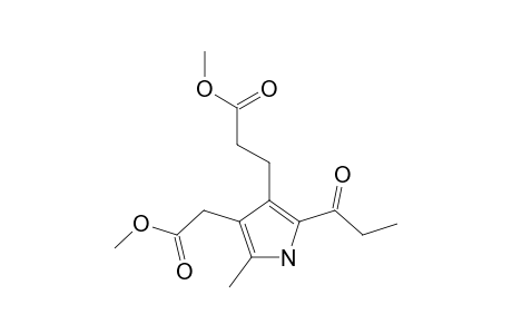 3-(2-METHOXYCARBONYLETHYL)-4-METHOXYCARBONYLMETHYL-5-METHYL-2-PROPANOYLPYRROLE