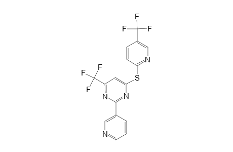 Pyrimidine, 2-(3-pyridyl)-4-trifluoromethyl-6-(5-trifluromethyl-2-pyridyl)thio-