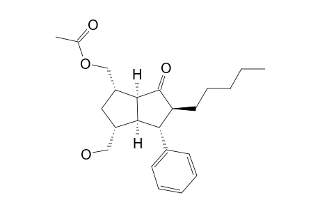 acetic acid [(1S,3R,3aS,4R,5S,6aS)-5-amyl-6-keto-3-methylol-4-phenyl-2,3,3a,4,5,6a-hexahydro-1H-pentalen-1-yl]methyl ester