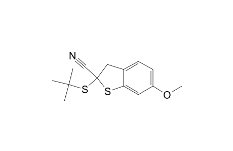 2,3-Dihydro-2-cyano-2-(tert-butylthio)-6-methoxybenzo[b]thiophene