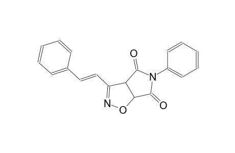 3aH-pyrrolo[3,4-d]isoxazole-4,6(5H,6aH)-dione, 5-phenyl-3-[(E)-2-phenylethenyl]-