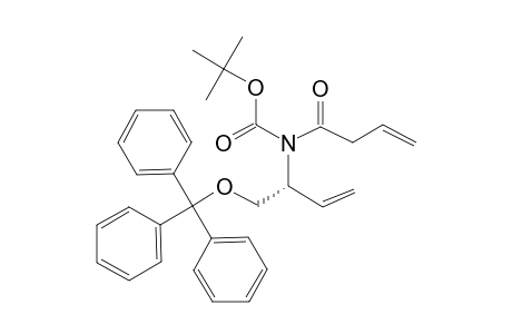 (+)-TERT.-BUTYL-BUT-3-ENOYL-[(1R)-1-[(TRITYLOXY)-METHYL]-PROP-2-EN-1-YL]-CARBAMATE