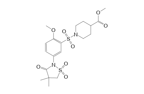 4-piperidinecarboxylic acid, 1-[[5-(4,4-dimethyl-1,1-dioxido-3-oxo-2-isothiazolidinyl)-2-methoxyphenyl]sulfonyl]-, methyl ester