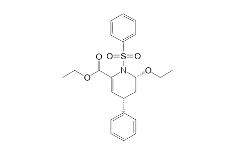 (2R*,4S)-1-(phenylsufonyl)-2-ethoxy-4-phenyl-6-ethoxycarbonyl-1,2,3,4-hydropyridine
