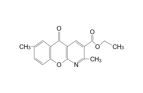 2,7-DIMETHYL-5-OXO-5H-[1]BENZOPYRANO[2,3-b]PYRIDINE-3-CARBOXYLIC ACID, ETHYL ESTER