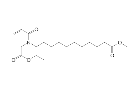 methyl 11-[(2-ethoxy-2-oxo-ethyl)-prop-2-enoyl-amino]undecanoate