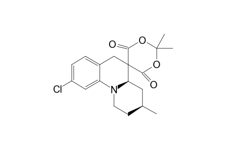 3,2',2'-Trimethyl-9-chloro-2,3,4,4a,5,6-hexahydro-1H-spiro[benzo[c]quinolizine-5,5'-dioxane]-4',6'-dione