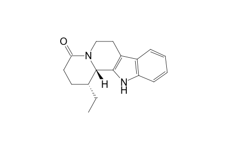 Indolo[2,3-a]quinolizin-4(1H)-one, 1-ethyl-2,3,6,7,12,12b-hexahydro-, trans-(.+-.)-