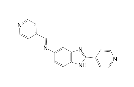 N-[2-(4-Pyridinyl)-1H-benzimidazol-5-yl]-N-[(E)-4-pyridinylmethylidene]amine