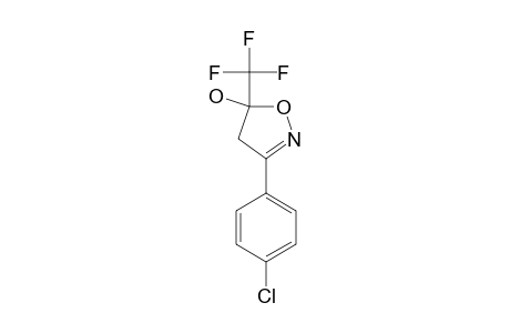 3-p-CHLORO-PHENYL-5-HYDROXY-5-TRIFLUORO-METHYL-4,5-DIHYDRO-ISOXAZOLE