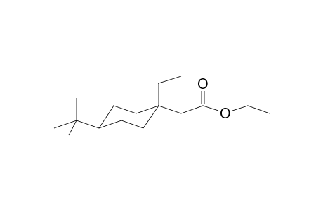 Ethyl ester of trans-4-(1,1-dimethylethyl)-1-ethylcyclohexaneacetic acid