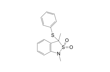 1,3-Dimethyl-3-phenylsulfanyl-1,3-dihydro-2,1-benzoisothiazole 2,2-dioxide