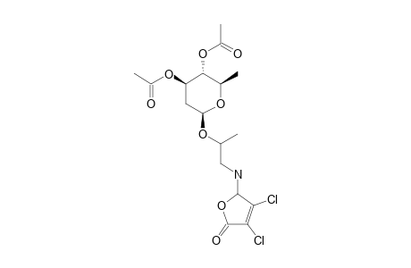 1-(3,4-DICHLORO-5-OXO-2,5-DIHYDROFURAN-2-YLAMINO)-PROPAN-2-YL-3,4-DI-O-ACETYL-2,6-DIDEOXY-BETA-L-ARABINOHEXOPYRANOSIDE