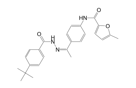 N-{4-[(1Z)-N-(4-tert-butylbenzoyl)ethanehydrazonoyl]phenyl}-5-methyl-2-furamide