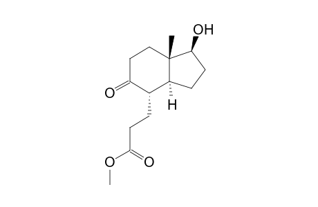 3-[(1S,3aS,4S,7aS)-1-hydroxy-5-keto-7a-methyl-2,3,3a,4,6,7-hexahydro-1H-inden-4-yl]propionic acid methyl ester