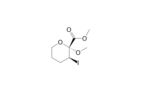 (2S,3S)-3-iodo-2-methoxy-2-oxanecarboxylic acid methyl ester