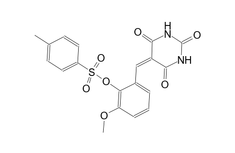 2-methoxy-6-[(2,4,6-trioxotetrahydro-5(2H)-pyrimidinylidene)methyl]phenyl 4-methylbenzenesulfonate