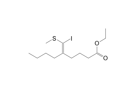 Nonanoic acid, 5-[iodo(methylthio)methylene]-, ethyl ester, (Z)-