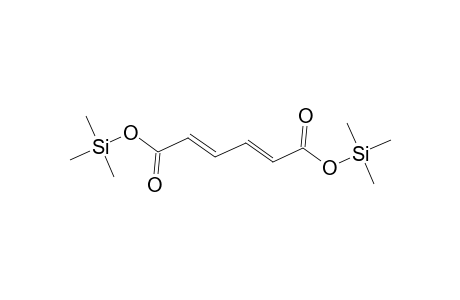 2,4-Hexadienedioic acid, bis(trimethylsilyl) ester, (E,E)-