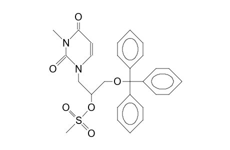 3-Methyl-1-(2-methylsulfonyloxy-3-trityloxy-propyl)-uracil