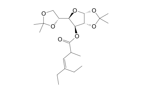 (1,2:5,6-Di-O-Isopropyliden-.alpha.,D-glucofuranose-3-O-yl) 4-ethyl, 2-methyl 3-hexenoate