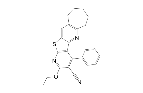 3-Cyano-2-ethoxy-4-phenyl-7,8,9,10-tetrahydrocyclohepteno[e]thieno[3,2-b:5,4-b']dipyridine