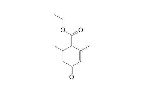2-CYCLOHEXENE-1-CARBOXYLIC ACID, 2,6- DIMETHYL-4-OXO-, ETHYL ESTER