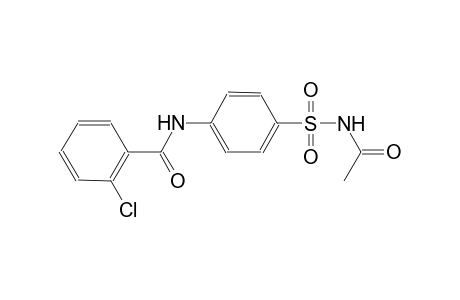 N-{4-[(acetylamino)sulfonyl]phenyl}-2-chlorobenzamide