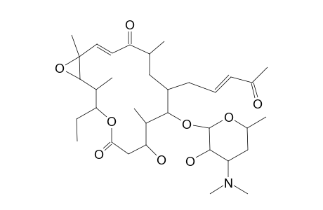 (14E)-9-(4-dimethylamino-3-hydroxy-6-methyl-tetrahydropyran-2-yl)oxy-3-ethyl-7-hydroxy-10-[(E)-4-ketopent-2-enyl]-2,8,12,16-tetramethyl-4,17-dioxabicyclo[14.1.0]heptadec-14-ene-5,13-quinone
