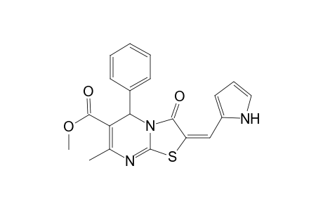 5H-Thiazolo[3,2-a]pyrimidine-6-carboxylic acid, 7-methyl-3-oxo-5-phenyl-2-(1H-pyrrol-2-ylmethylene)-2,3-dihydro-, methyl ester