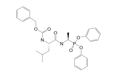 DIPHENYL-N-(BENZYLOXYCARBONYL)-L-LEUCYL-(2-DECARBOXY-L-ALANIN-2-YL)-PHOSPHONATE